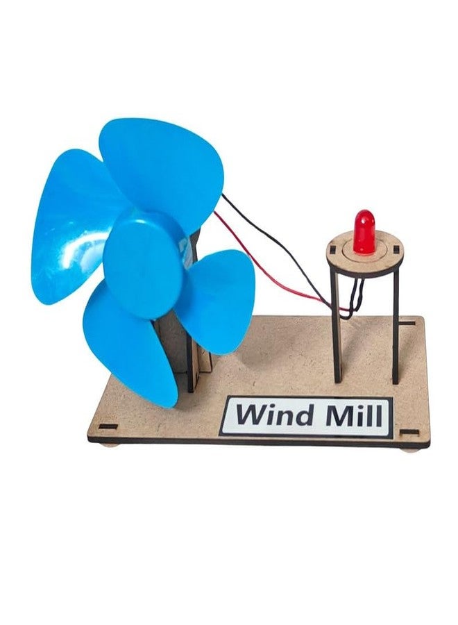 ESPtronics مجموعة أدوات ESPtronics الجاهزة لصنع طاحونة هوائية، نموذج عملي لتجربة علمية، مشروع فيزيائي، ألعاب، مروحة للأطفال في المدارس - Image 1